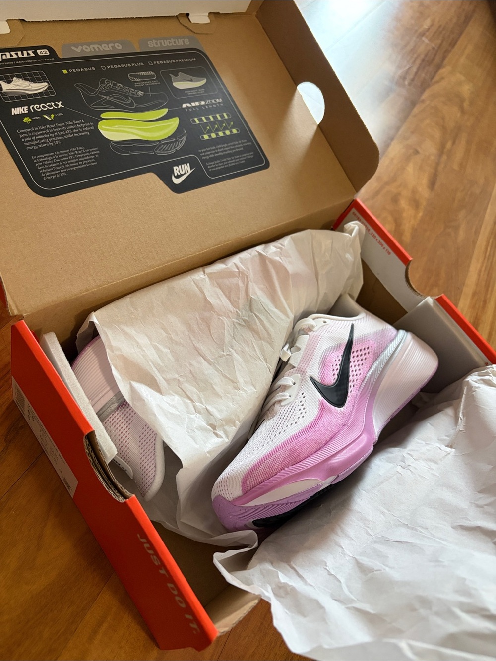 Nike Air Zoom Pegasus 42 Running Sneakers 6.5 WIDE Pink Nike Women’s Pegasus 42